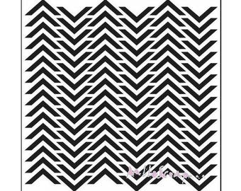 Chevron stencil mask TheCraftersWorkshop stencil scrapbooking stencil