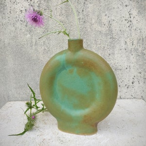 Handmade bronze ceramic bottle image 1