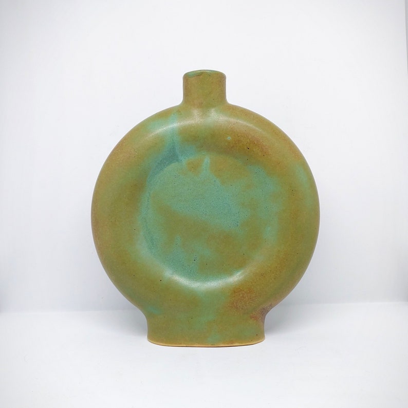 Handmade bronze ceramic bottle image 2