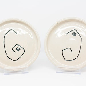 Set of ceramic Cubists plates image 3