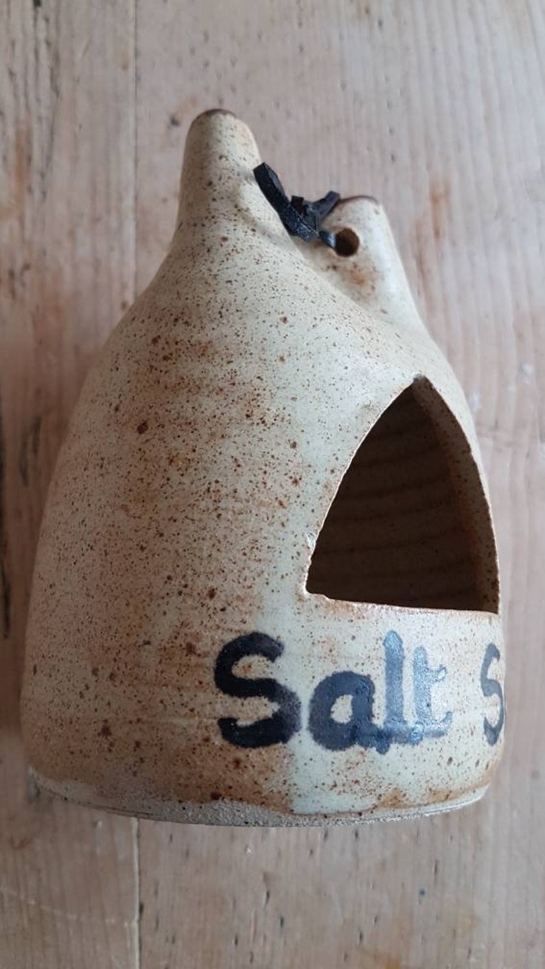 Made in England Stoneware Rustic Salt Sack Pottery