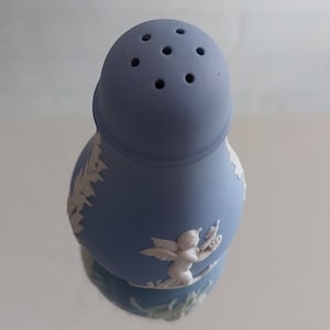 Wedgwood Blue Jasperware Salt- Pepper Shaker c1960