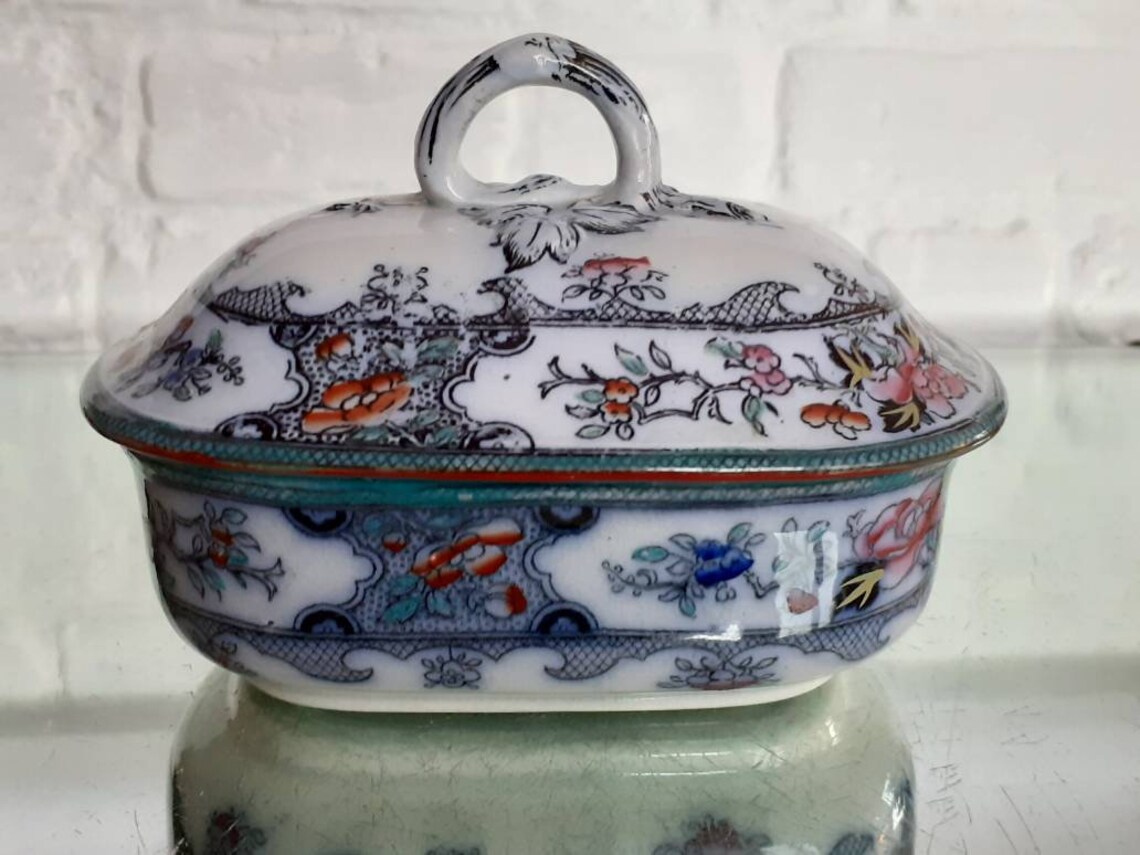 Rare Beautiful Antique China 3 Parts Soap Dish c.1920's Etsy