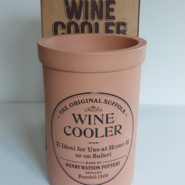Henry Watson Original Suffolk Terracotta Wine Cooler- Unused In Box With Instructions!