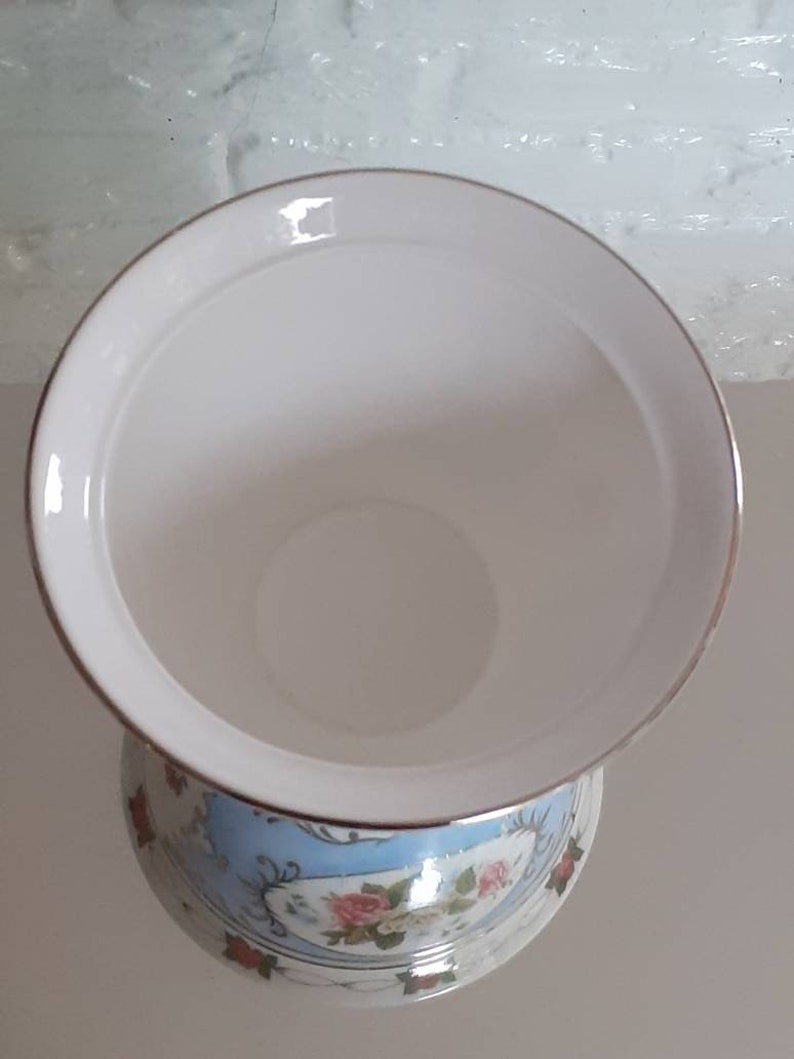 Polly Anna Fine Bone China 25th Silver Anniversary Bowl Beautiful image 5