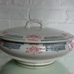 Vintage French Large Tureen &quot;Nouvelles Usines Ceramiques&quot; France