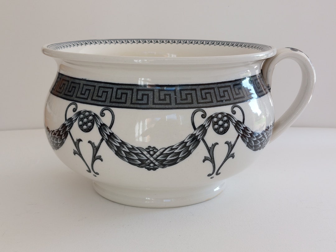 Rare MASSIVE gazunda Bed Chamber Pot Wedgwood Etruria Athens C1920 Etsy