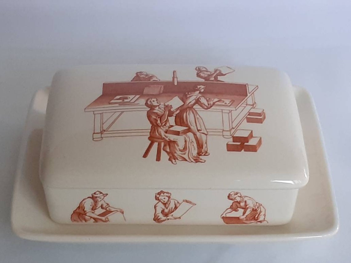Original Wedgwood Wiggins Teape Group Papermakers Butter Dish Etsy