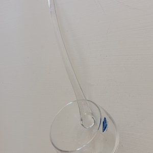 Rare Finland Nuutajarvi 1793 Glass Pipe Shaped Ladle- Unused! Perfect!