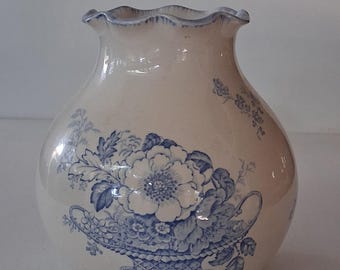 Gorgeous Vintage "Blakeney" Ironstone Staffordshire England Large Bulbous Vase!