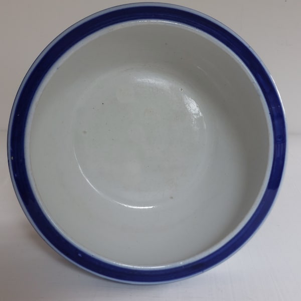 Rare Antique Minton Blue + White Willow Pattern 7" Bowl c1900