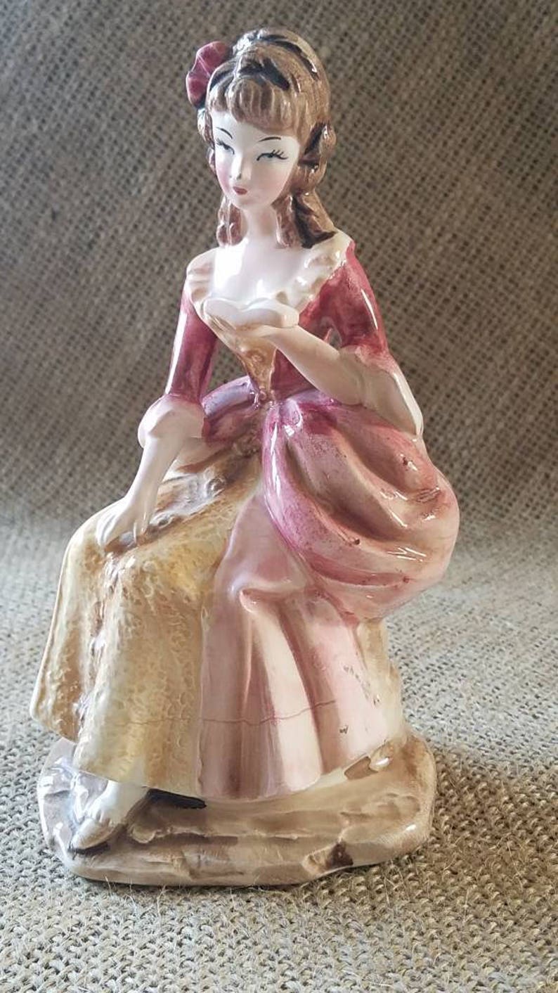 Vintage Japan Porcelain Bone China Figurine Southern Belle Etsy UK