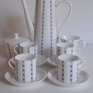 Royal Tuscan Fine English Bone China &quot;Clifton&quot; 13 Pieces Tea- Coffee Set c.1940