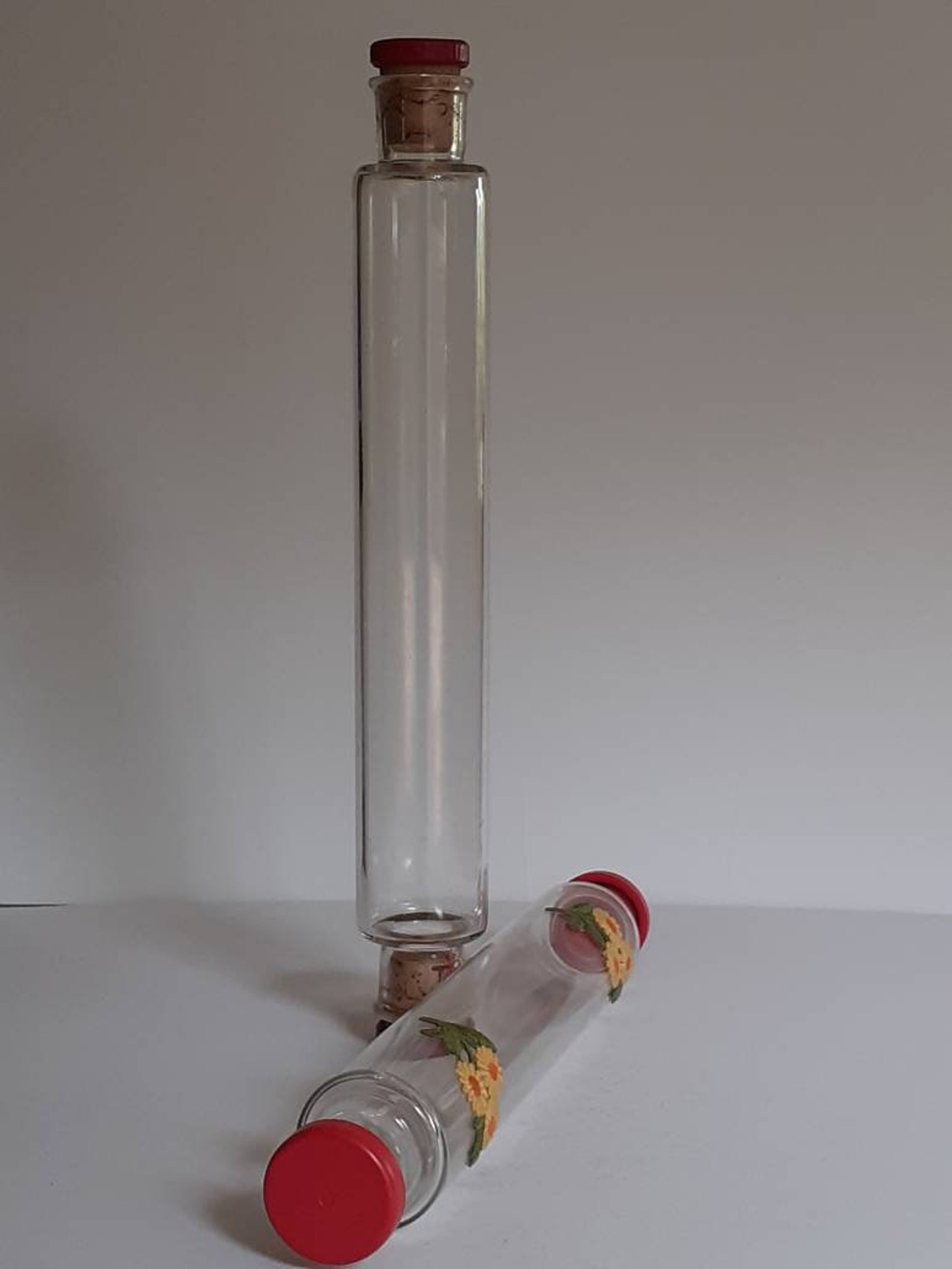 Vintage Pair of Glass Rolling Pins Pyrex and Other c.1950 Etsy