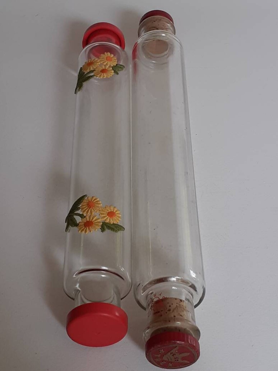 Vintage Pair of Glass Rolling Pins Pyrex and Other c.1950 Etsy