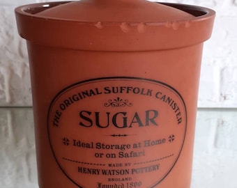 Vintage Henry Watson Pottery The Original Suffolk Sugar Canister
