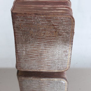 RARE Antique Miniature Common Prayer & Hymns Book c1900s