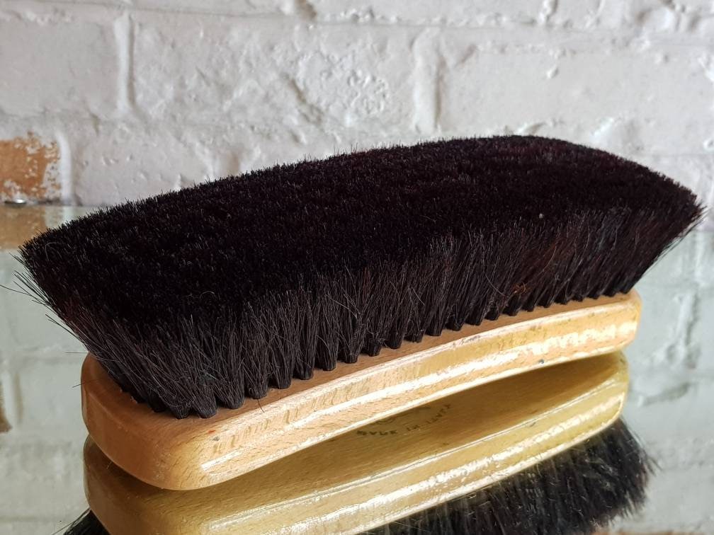 Made in Italy RARE Vintage LARGE Acca Kappa Shoe Shine Brush 100% Horse Hair #497 Shoes Insoles & Accessories Shoe Care & Cleaning 