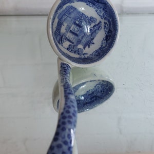 Antique Willow &quot;Chinese Temple&quot; Small Sauce Ladle c1800s