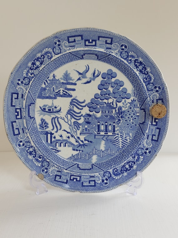 Blue willow spode sales