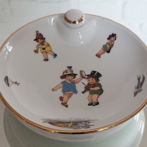 Limoges France Vintage Children&#39;s Warming Plate c1950