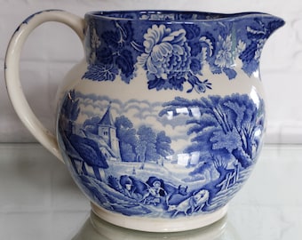 Enoch Woods Ware "English Scenery" Large Jug- Pitcher c1930
