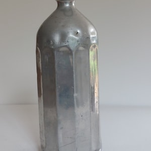 Rare WW1- WW2 &quot;Diamond&quot; British Made Pure Aluminum Water Bottle- Flask- Canteen c1930s