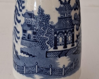 Rare Fabulous Wedgwood "Willow" Pattern Posy Vase c1920