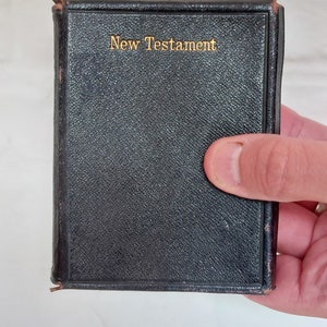 Antique &quot;The New Testament&quot; Cambridge Small Bible c1800s
