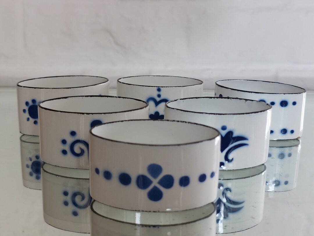 Rare Vintage Ikea Heder Katarina Brieditis Enamel Napkin Etsy