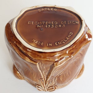 Vintage Sadler LARGE Ceramic Baker Character-Novelty Lidded Flour Storage Dish! image 5