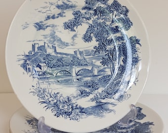 Wedgwood & Co Ltd "Countryside" Pattern Large 10" Dinner Plates X 4 Set!