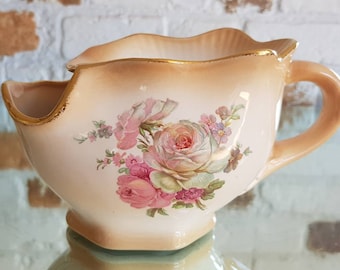 Taza de afeitar grande "Blakeney" vintage con diseño floral, rara y coleccionable.