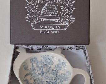 Rare Burleigh "Asiatic Pheasants" Pattern Small Tea Bag Tidy- Rest!