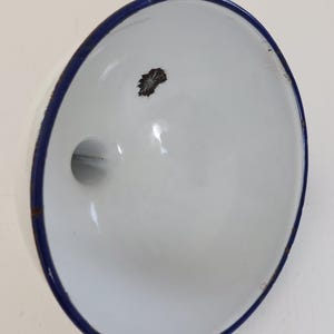 Massively Large Vintage &quot;Kockums&quot; Sweden Enamel Funnel- Beautiful & Rare 1950&#39;s