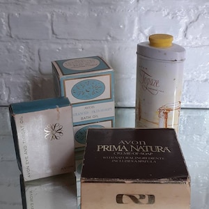 Vintage Avon Beauty Products Lot 4 Items- Original Boxes