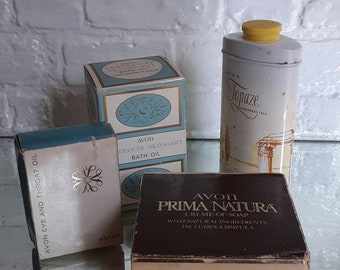 Vintage Avon Beauty Products Lot 4 Items- Original Boxes