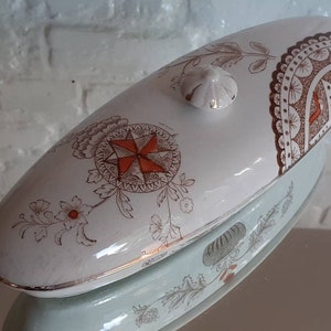 Victorian Lidded Toiletry- Soap- Toothbrush Holder