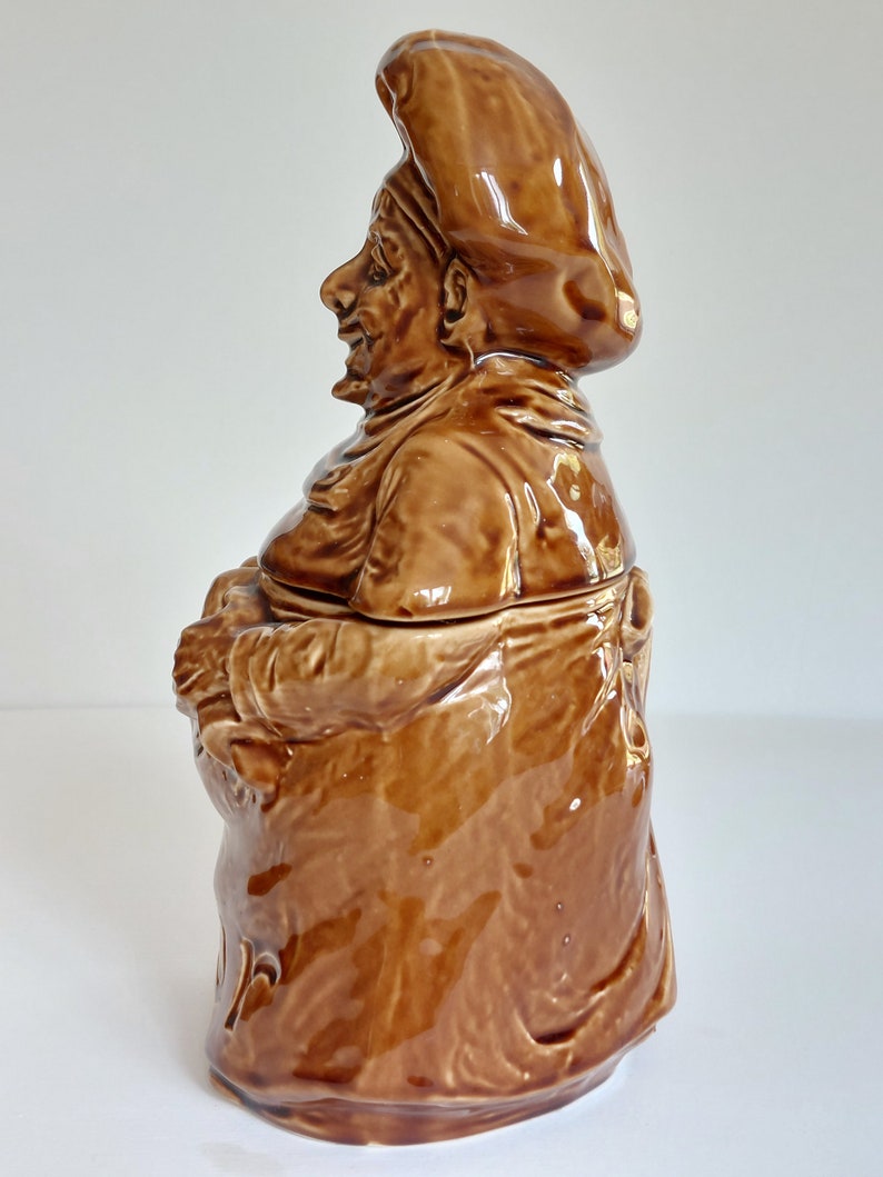Vintage Sadler LARGE Ceramic Baker Character-Novelty Lidded Flour Storage Dish! image 9