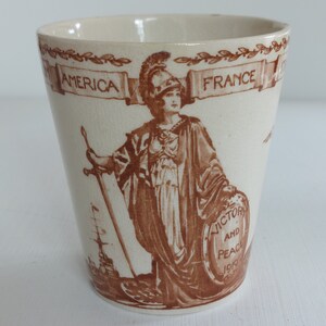Rare Collectible Royal Doulton Victory And Peace Beaker c1914- 1918