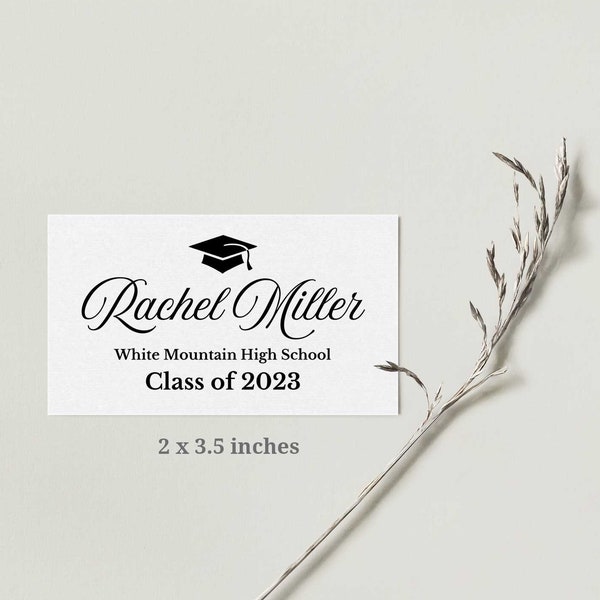 SALE Graduation name card insert Personalized cards Graduate invitation inserts Printable template or printed Business card size