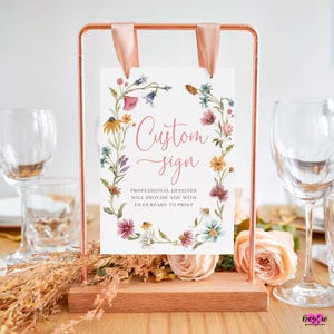 Wildflower Custom Sign (Digital Download)