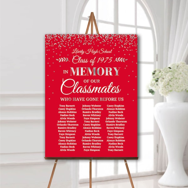 Memory Board for Class Reunion Etsy