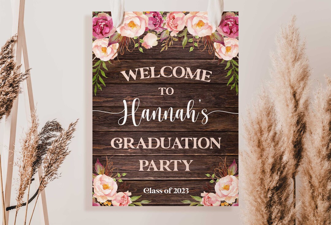Boho Graduation Party Decoration for Girl Graduation Sign Graduation