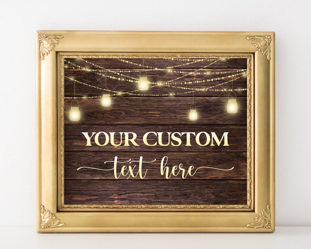 Rustic Sign Custom Rustic Sign Personalized Rustic Custom Text Sign