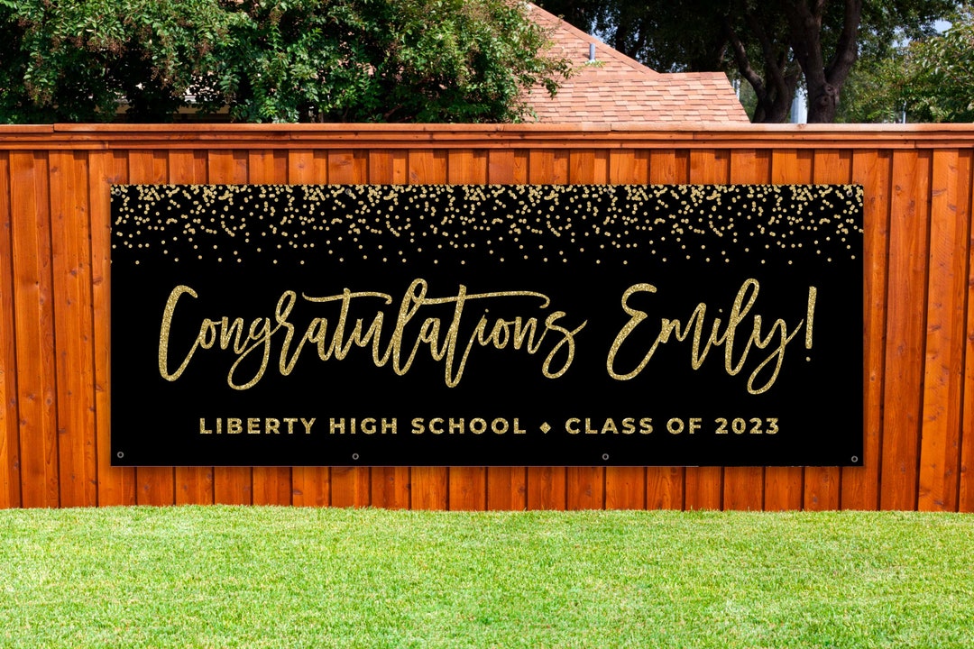 Graduation Banner Outdoor Graduation Banner 2023 Outdoor Graduation Backdrop Graduation Yard