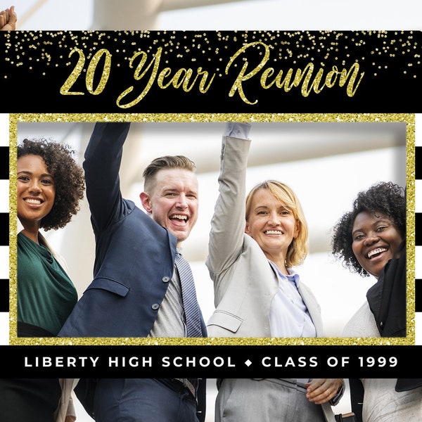 Class reunion photo props Class reunion decorations Class reunion sign Reunion photo prop Class reunion photo booth frame