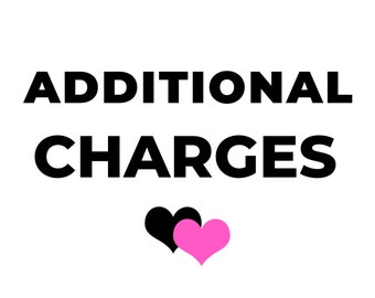 Additional changes to the original design - Rush turnaround fee and other add-ons - Express shipping - Custom changes