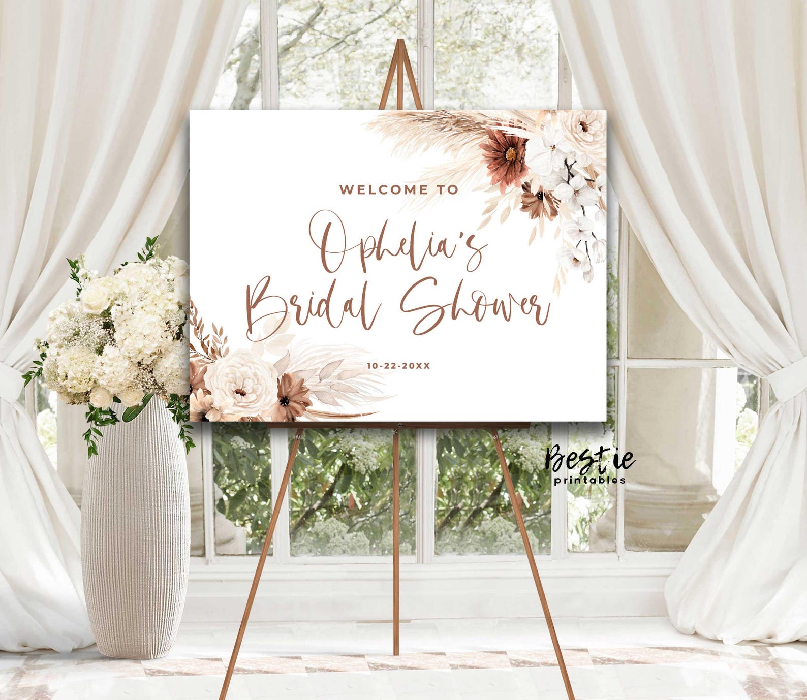 Boho Bridal Shower Welcome Sign Bohemian Bridal Shower Welcome Board ...