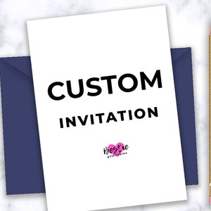 Custom invitation Custom invitations Custom thank you card Custom cards Custom order request DIGITAL DOWNLOAD